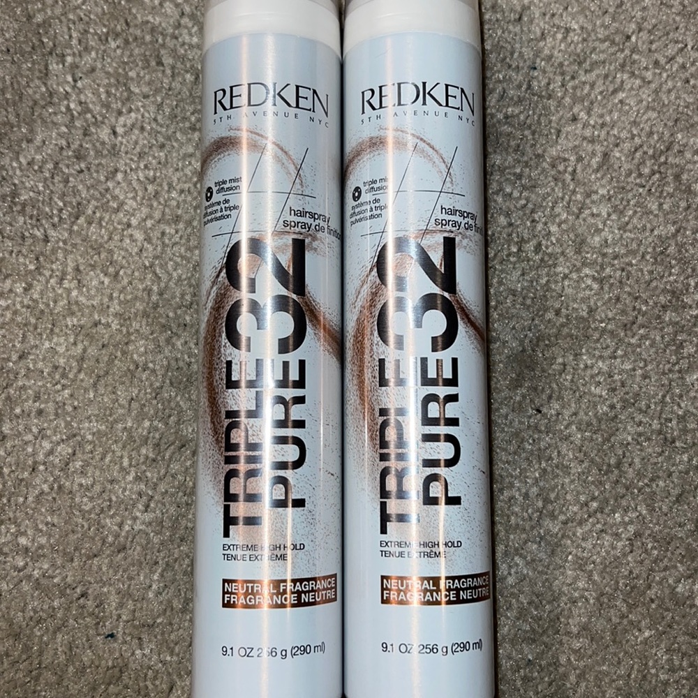 Redken - triple pure 32 hairspray - 9.1 oz - max control - neutral fragrance